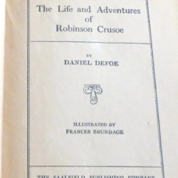 Robinson Caruso Hardcover Vintage Edition No Date Children's Books Classics - Picture 4 of 6